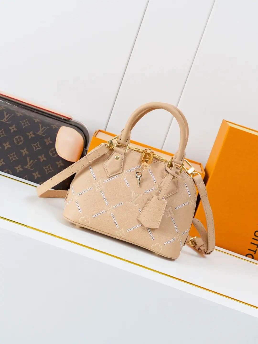 Louis Vuitton Alma BB Monogram Empreinte Top Handle Bag image 1