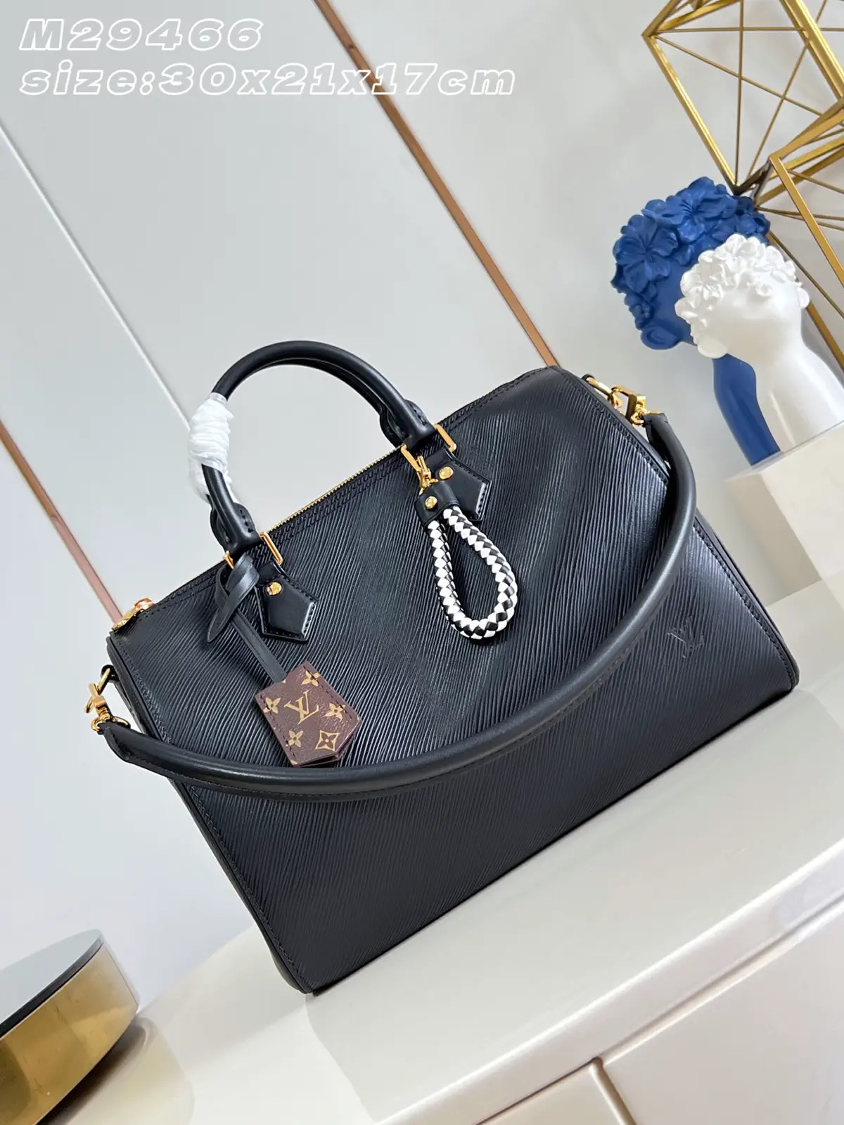 Louis Vuitton Black Epi Leather Speedy Soft 30 Top Handle Bag image 1