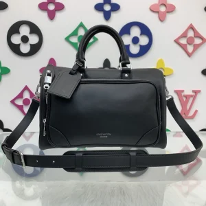 Louis Vuitton Black Leather Keepall Cargo Bandoulière 35 Bag image 1