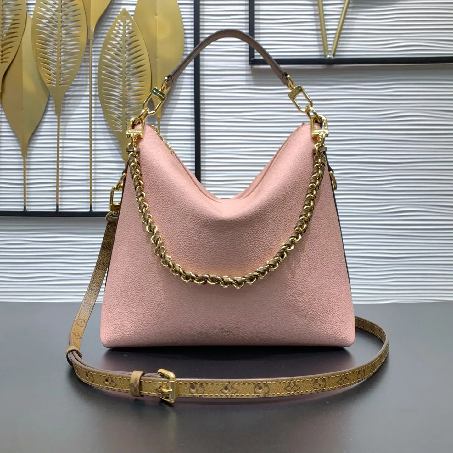 Louis Vuitton Pink Multipass Hobo Bag with Monogram Canvas Details image 1