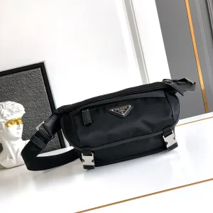 Prada Nylon and Saffiano Leather Shoulder Bag image 1