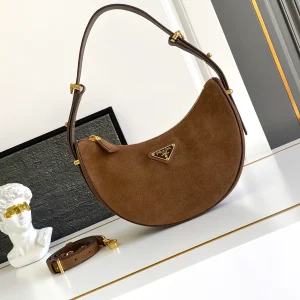 Prada Arque Suede Shoulder Bag image 1