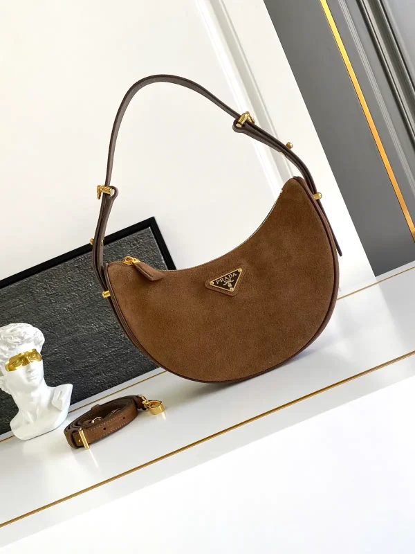 Prada Arque Suede Shoulder Bag image 1