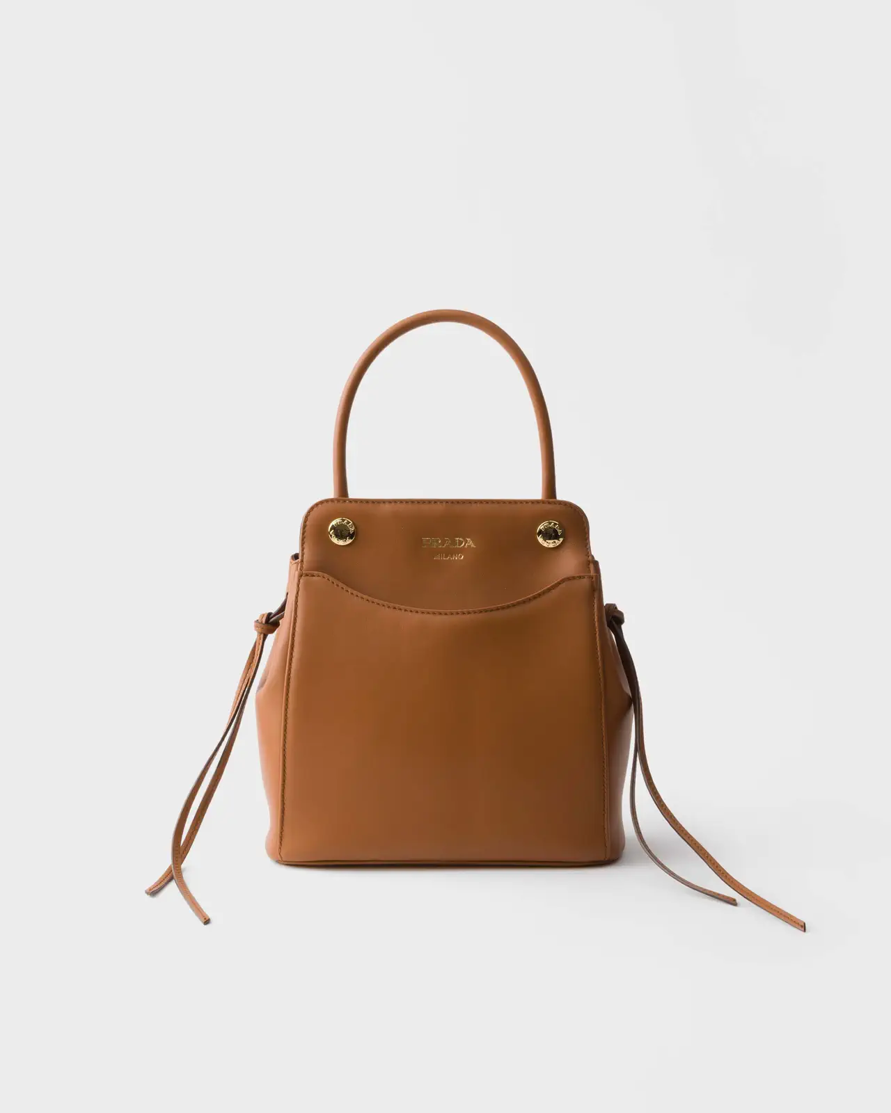 Prada Caramel Brown Top Handle Bag image 1