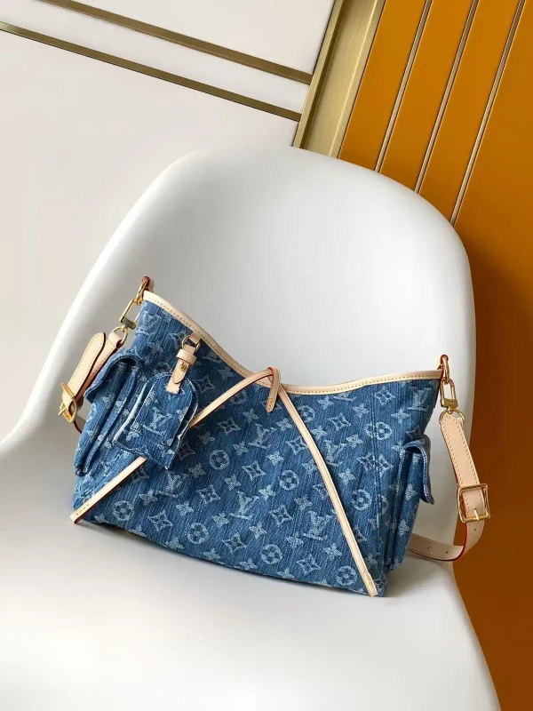 Louis Vuitton Carryall Cargo PM Denim Monogram Bag image 1