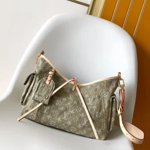 Louis Vuitton Carryall Cargo PM Monogram Denim Shoulder Bag image 1