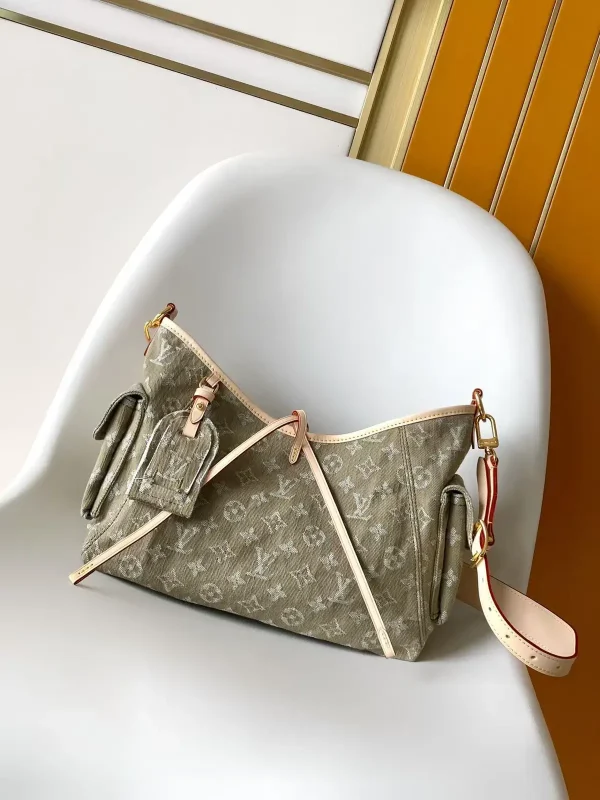 Louis Vuitton Carryall Cargo PM Monogram Denim Shoulder Bag image 1