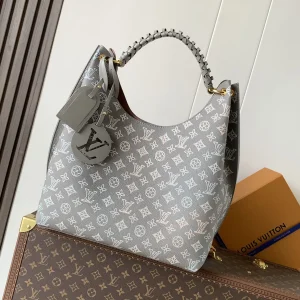 Louis Vuitton Grey Monogram Carmel Hobo Bag image 1