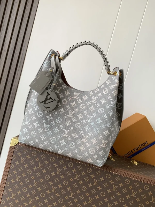 Louis Vuitton Grey Monogram Carmel Hobo Bag image 1