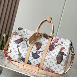 Louis Vuitton Monogram Dune Keepall Bandoulière 45 Duffle Bag image 1