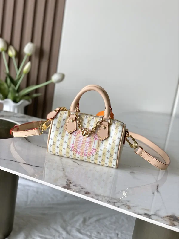 Louis Vuitton Nano Speedy Mini Monogram Striped Crossbody Bag image 1
