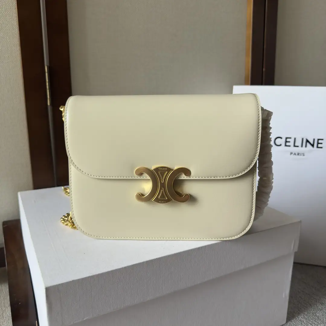 CELINE College Triomphe Chain Shoulder Bag image 1