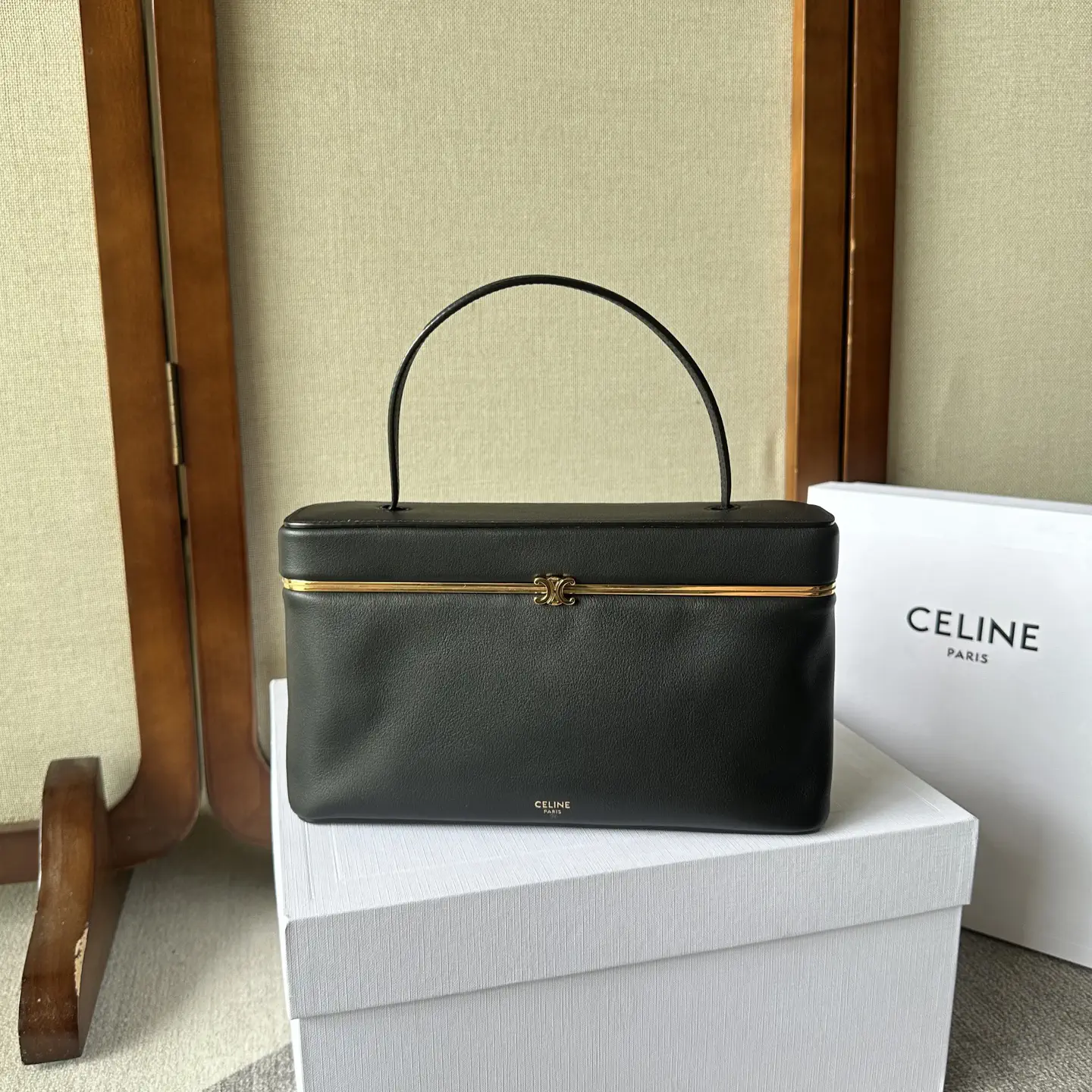 CELINE Black Rectangle Top Handle Bag image 1