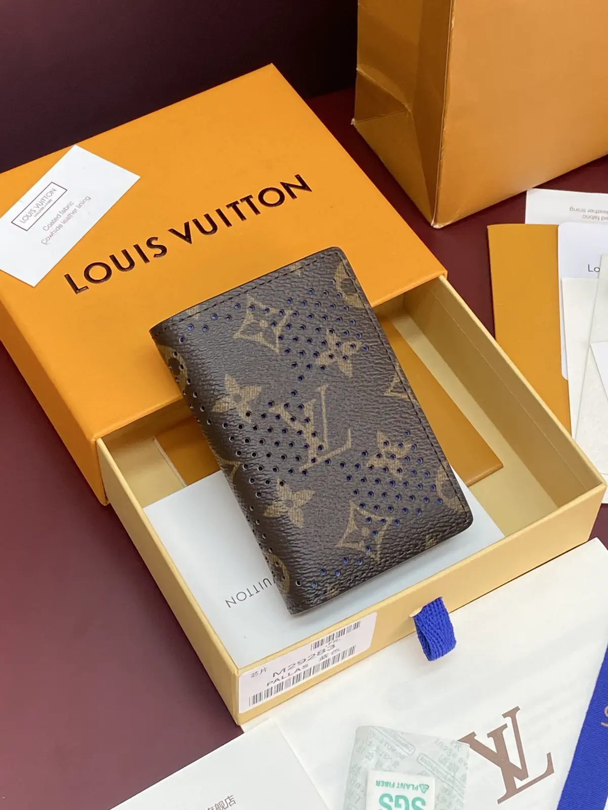 Louis Vuitton Perforated Monogram Grid Pocket Wallet image 1