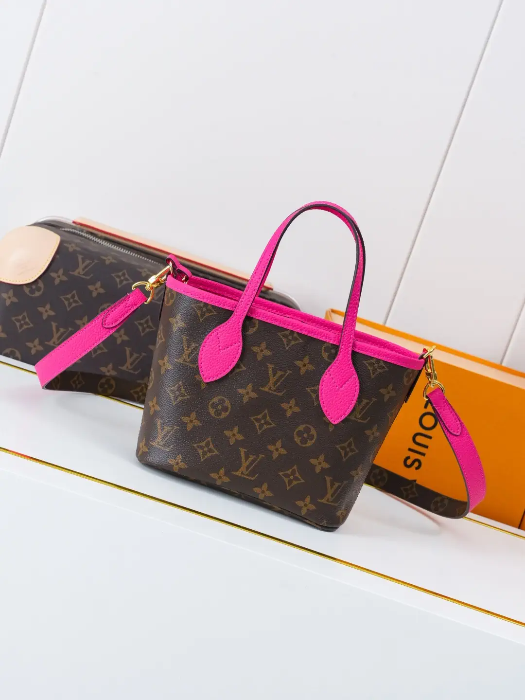 Louis Vuitton Neverfull Bandoulière Inside Out BB Monogram Tote Bag image 1