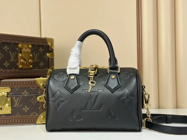 Louis Vuitton Black Monogram Empreinte Speedy Bandoulière 20 Top Handle Bag image 1