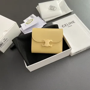 CELINE Triomphe Shiny Calfskin Wallet image 1