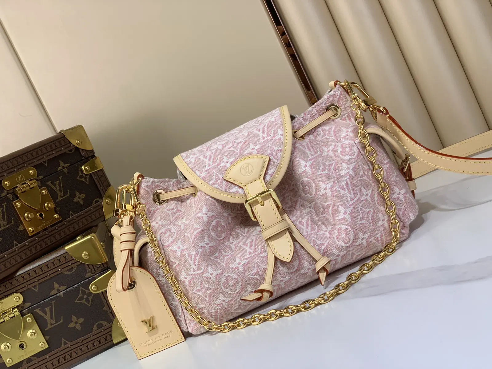 Louis Vuitton Pink Monogram Jacquard Canvas Small Bag image 1