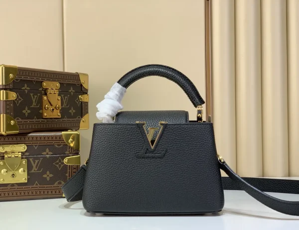 Louis Vuitton Capucines Mini Black Top Handle Bag image 1