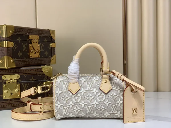 Louis Vuitton Nano Speedy Monogram Jacquard Top Handle Bag image 1