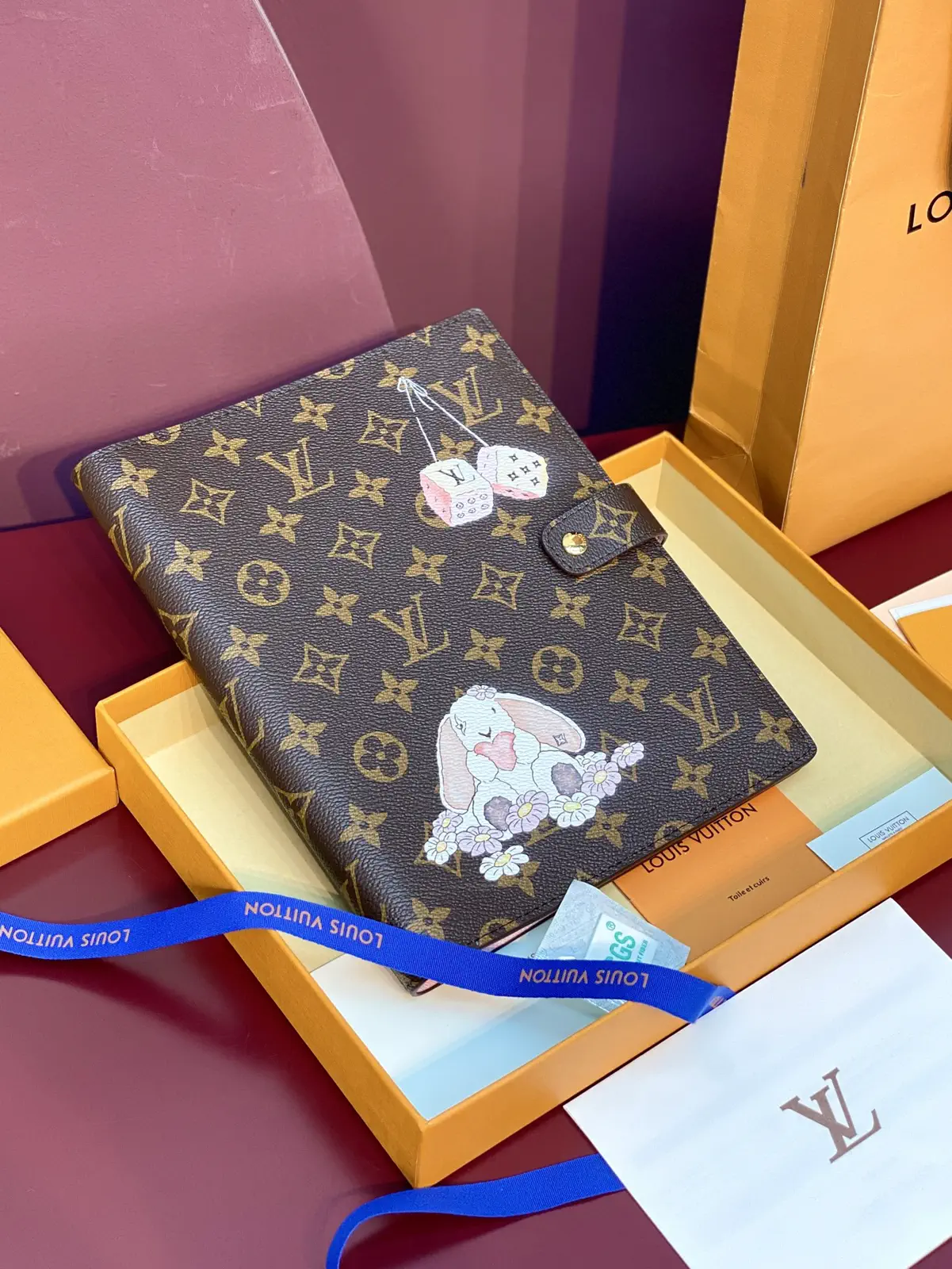 Louis Vuitton Catogram Bunny Print Notebook Cover image 1