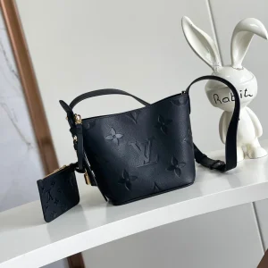 Louis Vuitton Black Monogram Empreinte Leather Bucket Bag image 1