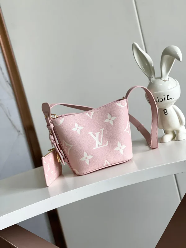 Louis Vuitton Pink Monogram Empreinte Leather Bucket Bag image 1