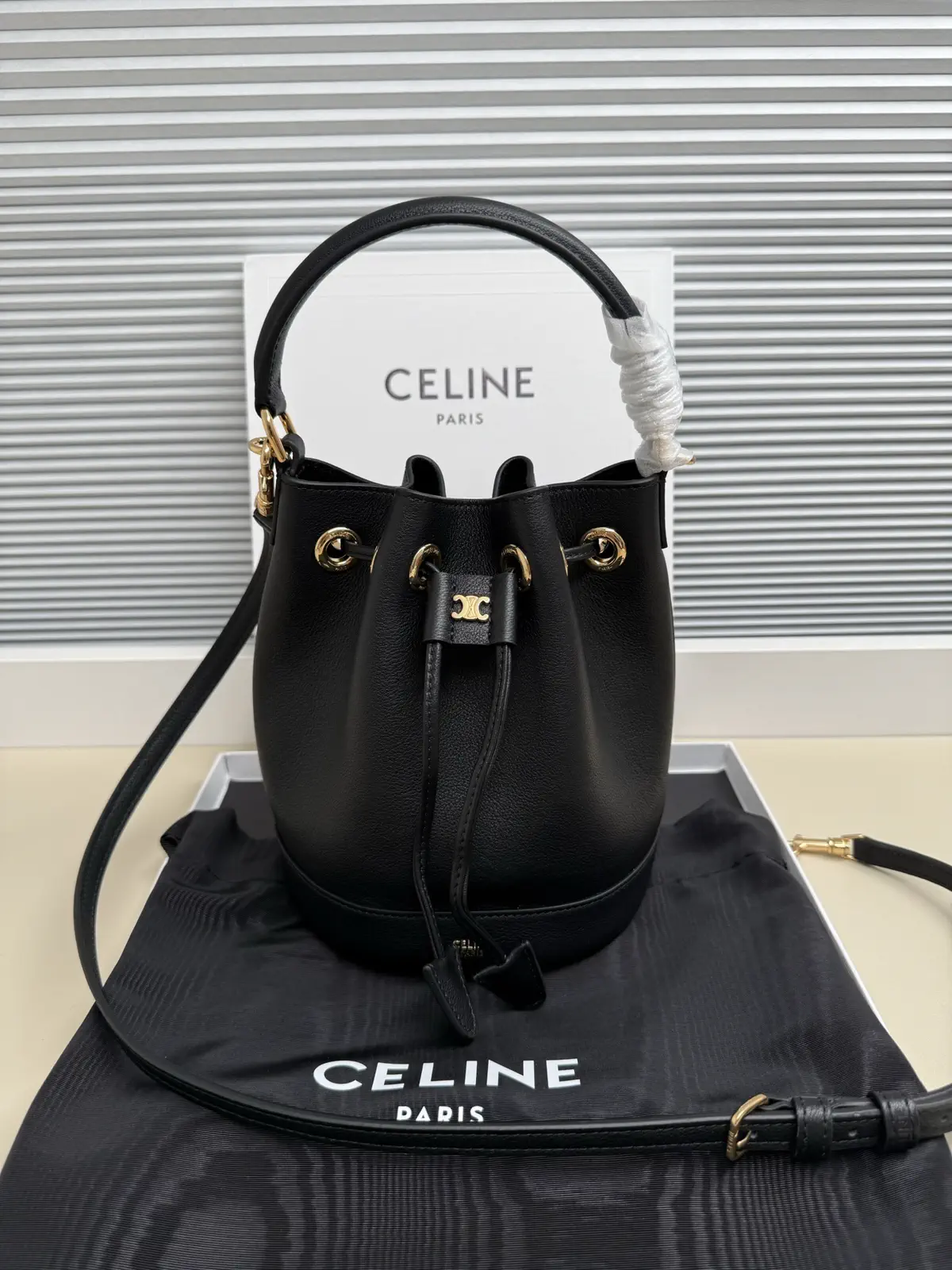 CELINE Drawstring Bucket Bag image 1