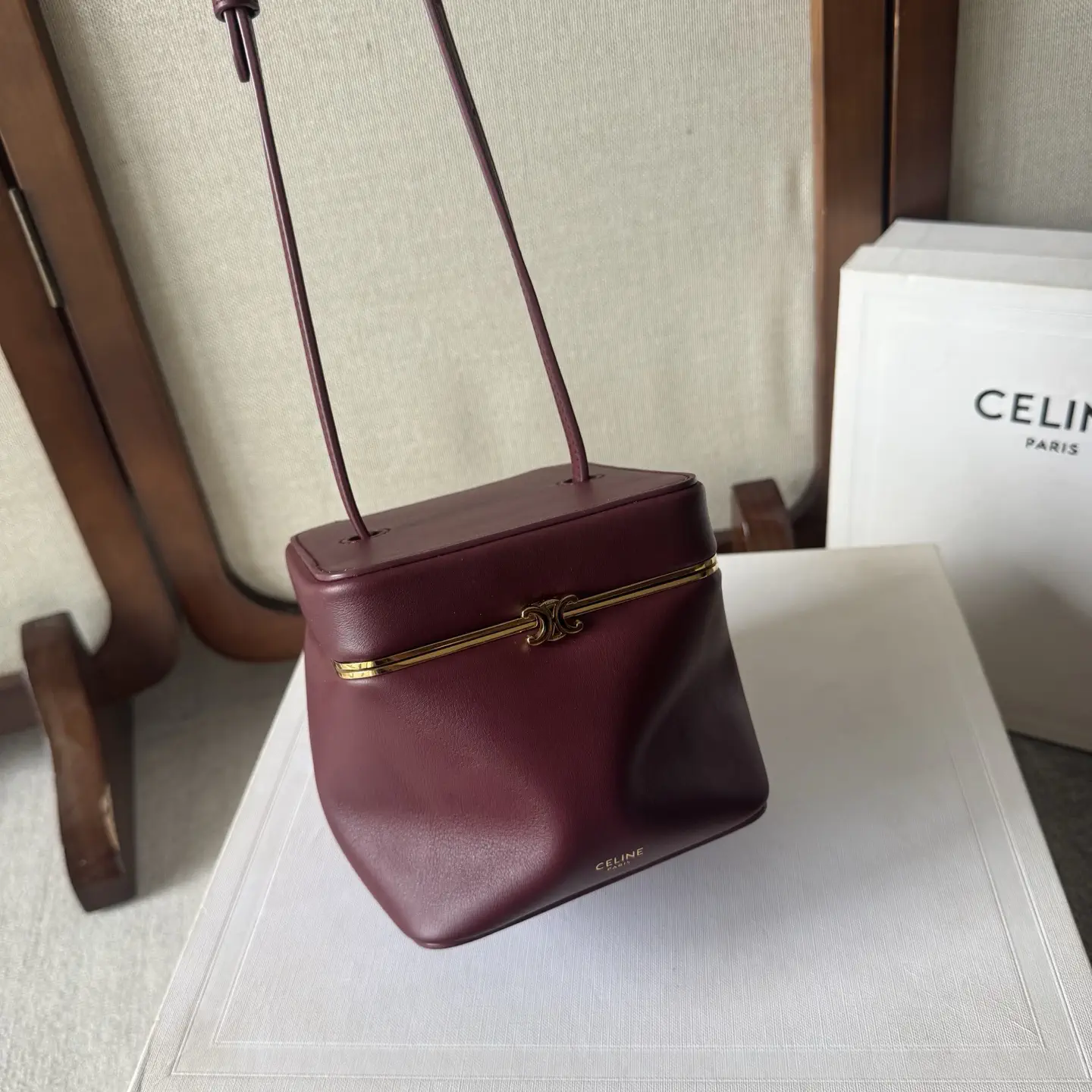 CELINE TRIOMPHE FRAME Small Box Bag image 1