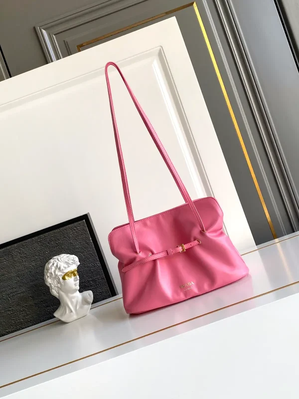 Prada Pink Ruched Shoulder Bag image 1