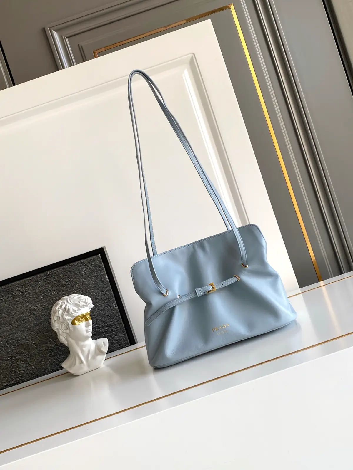 Prada Light Blue Shoulder Bag image 1