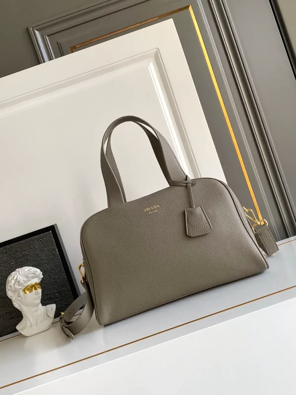 Prada Grained Leather Top Handle Bag image 1