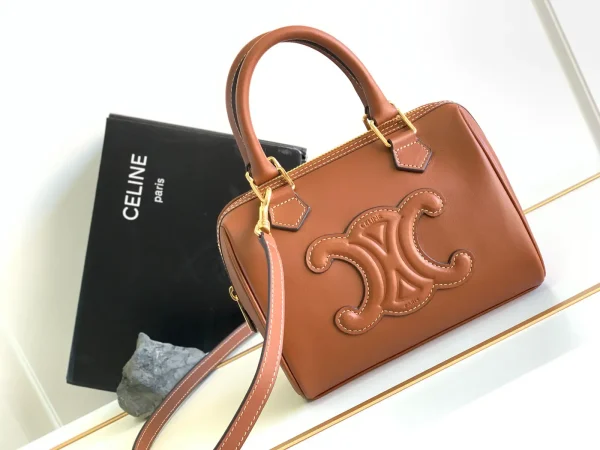 CELINE Cuir Triomphe Small Smooth Calfskin Boston Bag image 1