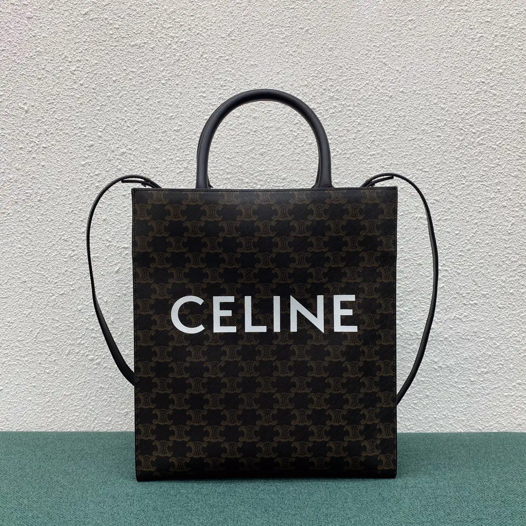 CELINE CABAS TRIOMPHE Monogram Vertical Tote Bag image 1