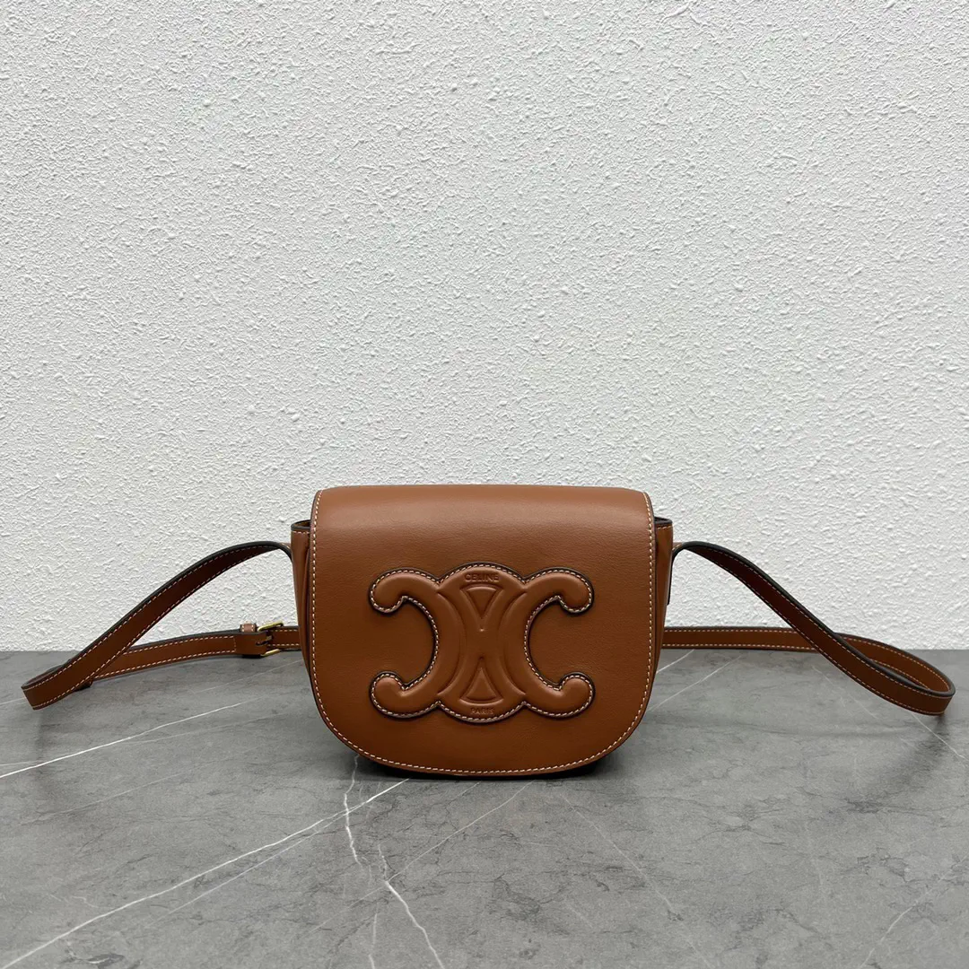 CELINE Folco Saddle Crossbody Bag image 1