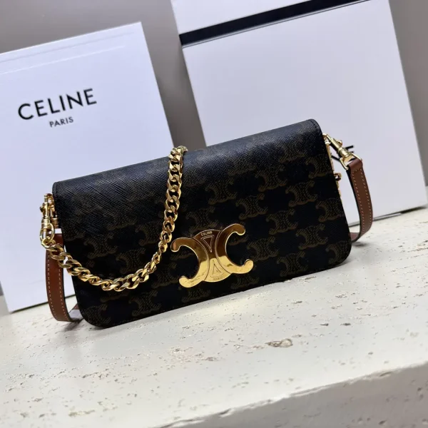CELINE Triomphe Canvas Mini Multipochette Bag image 1