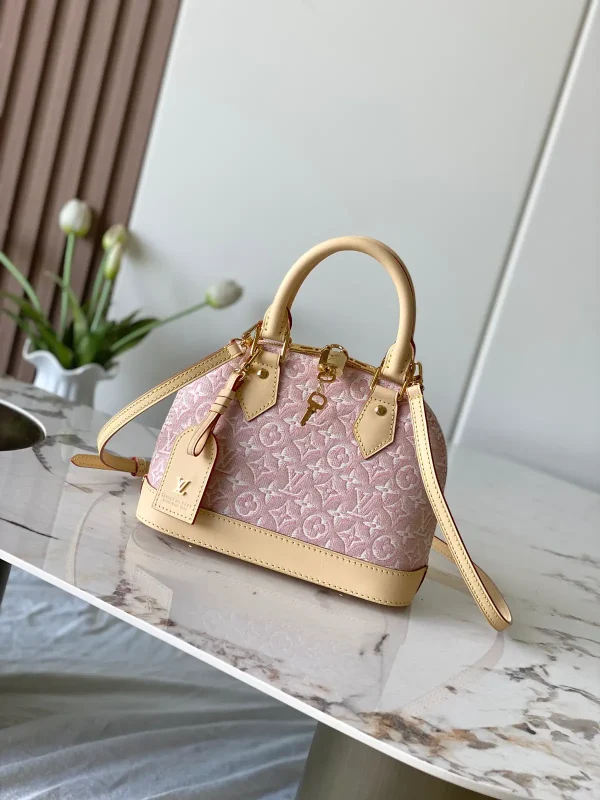 Louis Vuitton Pink Monogram Alma BB Top Handle Bag image 1