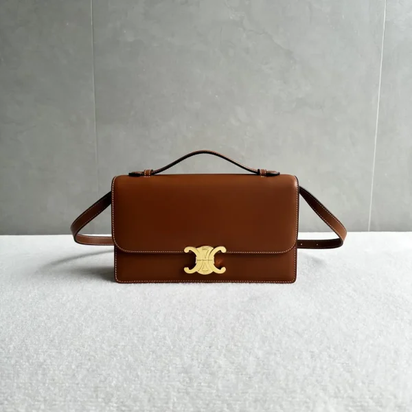 CELINE Triomphe Folio Top Handle Bag image 1