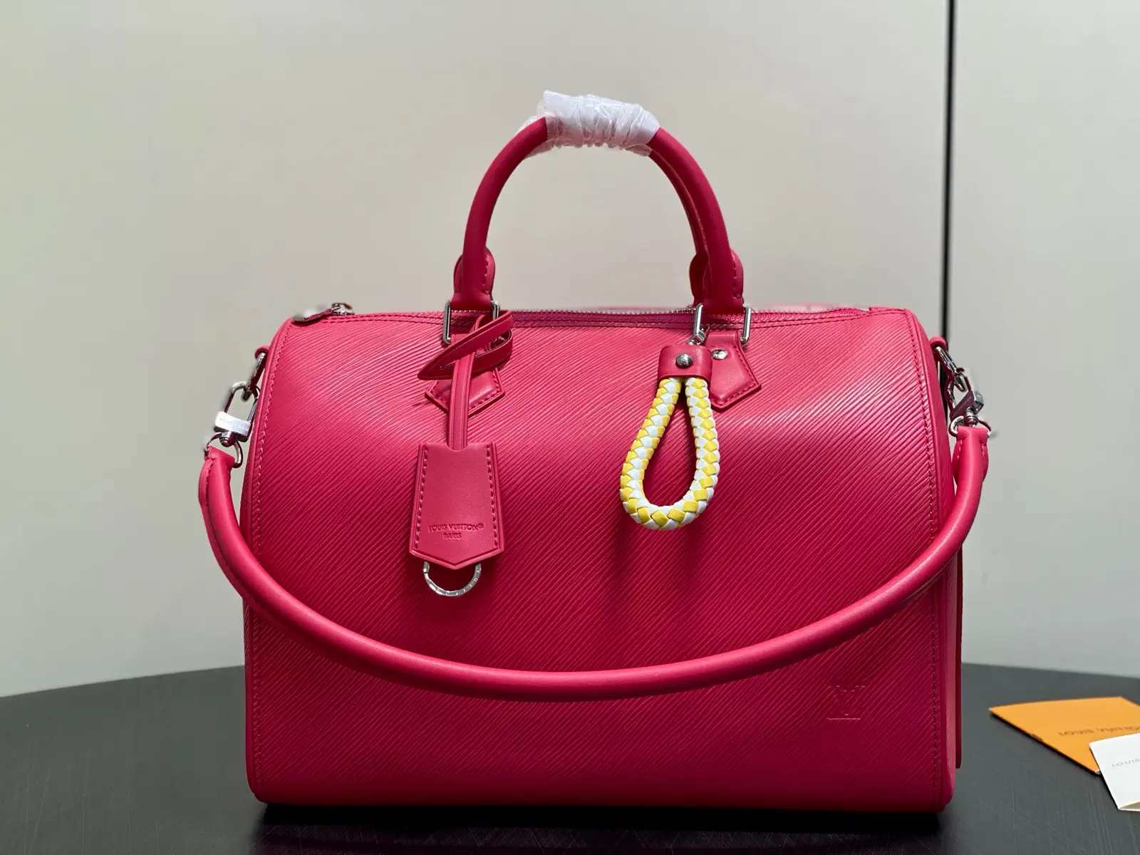 Louis Vuitton Fuchsia Epi Leather Speedy Soft 30 Top Handle Bag image 1