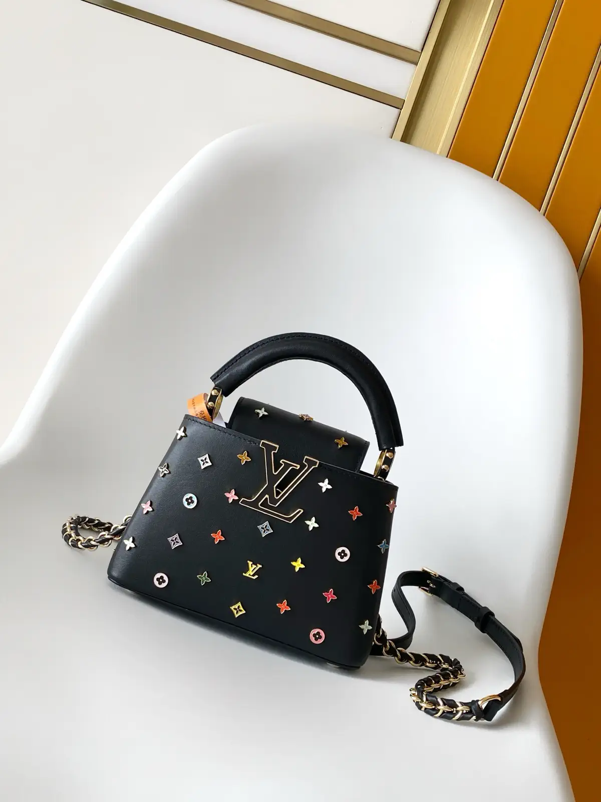 Louis Vuitton Capucines Multicolor Studded Top Handle Bag image 1