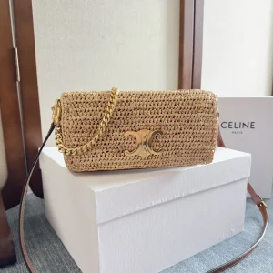 CELINE Raffia Woven Multipochette Bag image 1