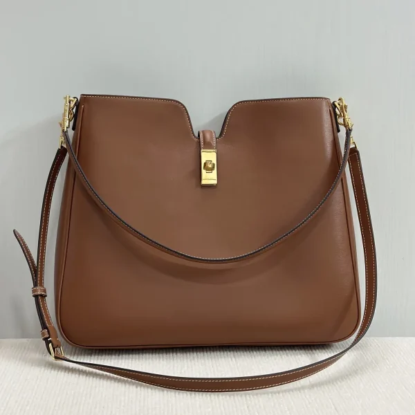 CELINE Brown Leather Shoulder Bag image 1