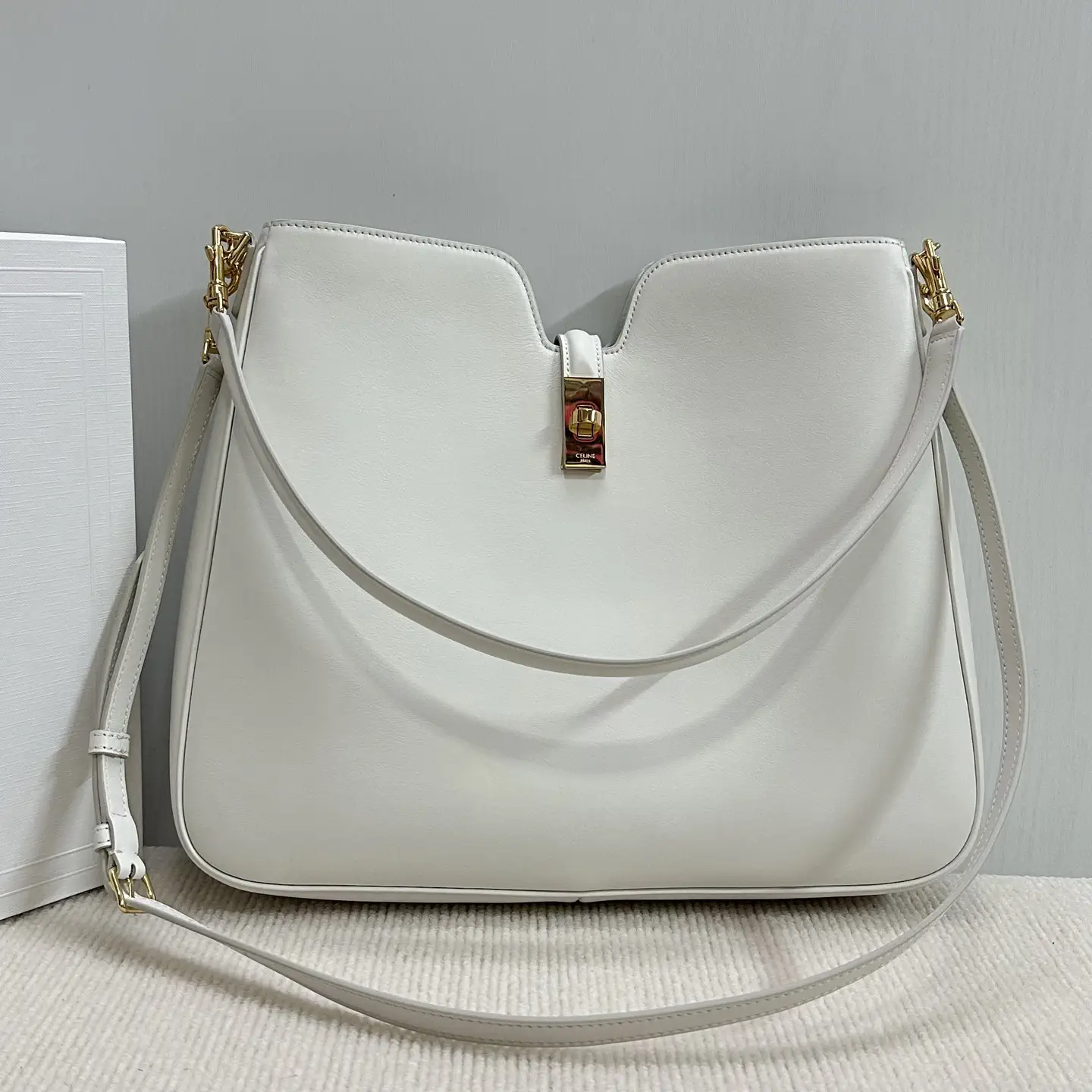 CELINE Camille 16 Soft White Shoulder Bag image 1