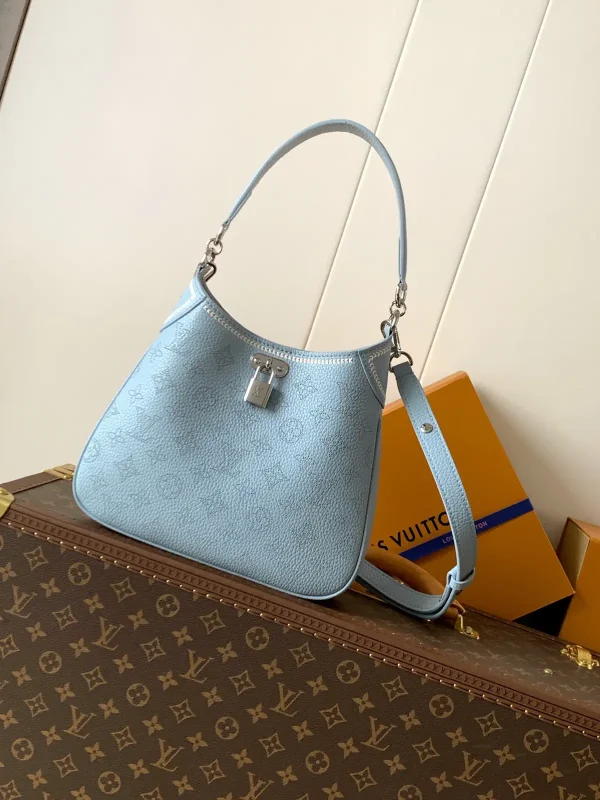 Louis Vuitton Light Blue Monogram Perforated Hobo Bag image 1