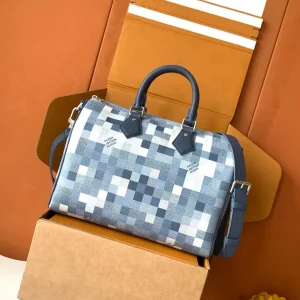 Louis Vuitton Speedy 30 Damoflage Coated Canvas Top Handle Bag image 1