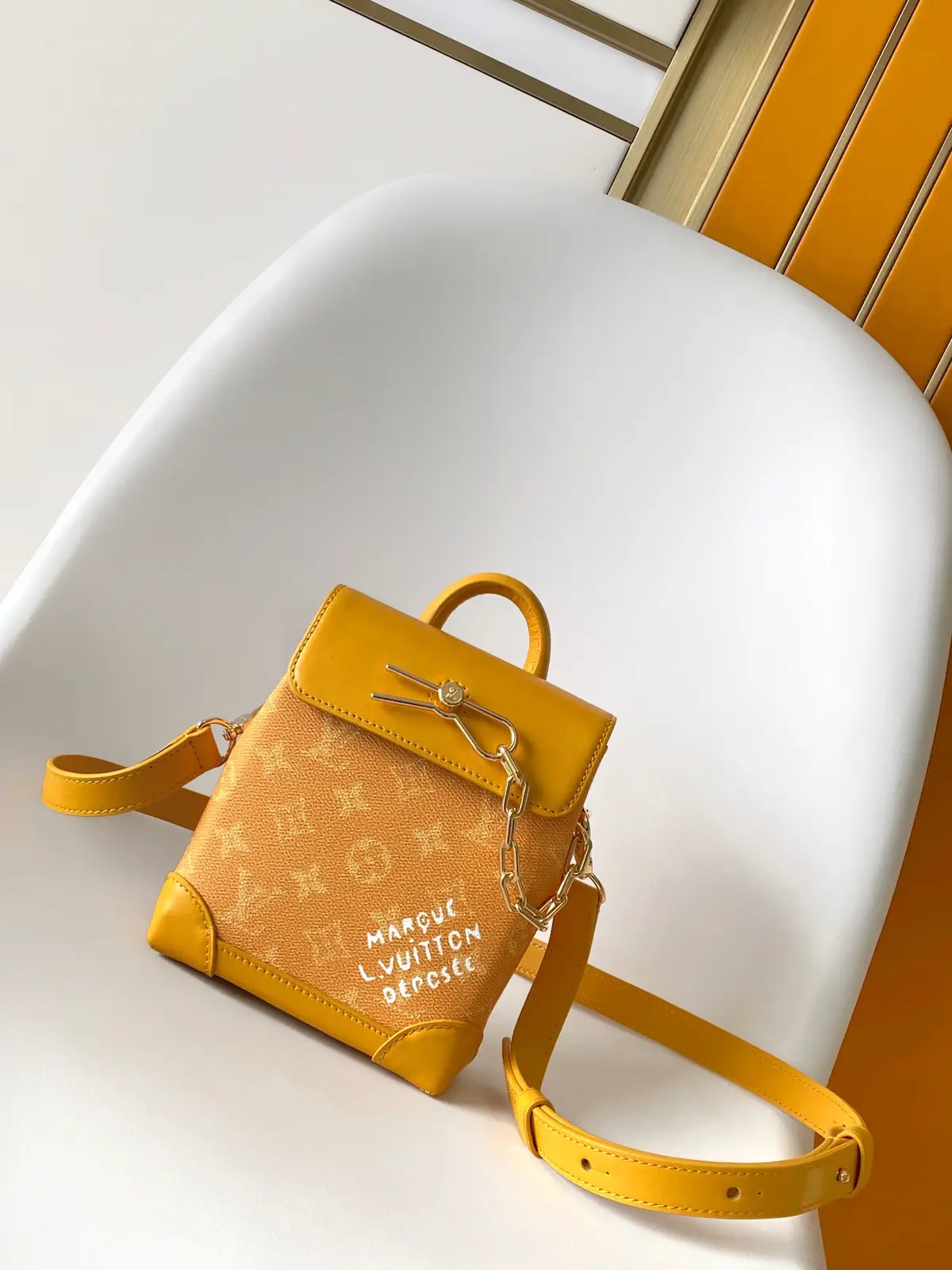 Louis Vuitton Yellow Monogram Nano Steamer Bag image 1