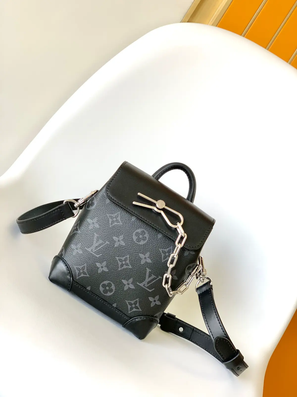 Louis Vuitton Nano Steamer Monogram Eclipse Bag image 1