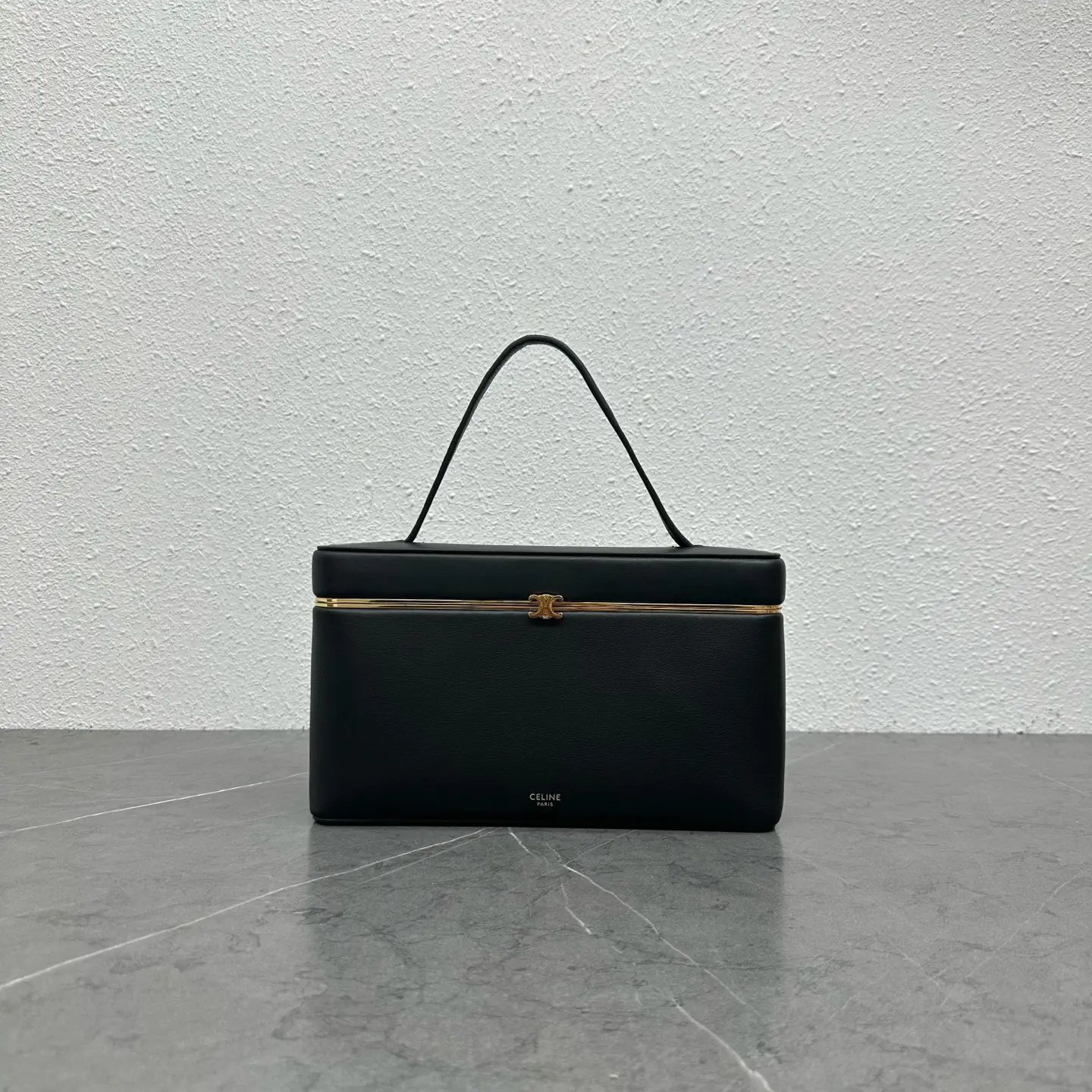 CELINE Black Rectangular Top Handle Bag image 1
