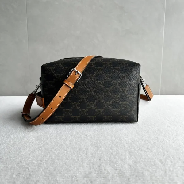 CELINE Monogram Messenger Bag with Leather Trim image 1