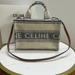 CELINE Logo Print Fabric Tote Bag image 1